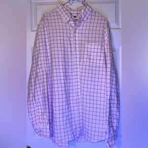 Chaps Men's Pink Grid Button Down Shirt